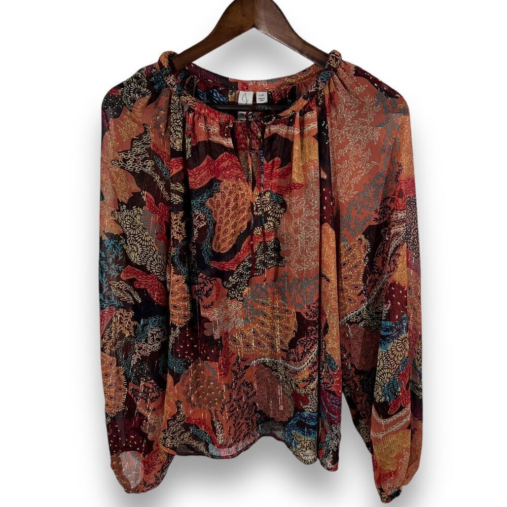 Joie Floral Print Blouse Art to Wear